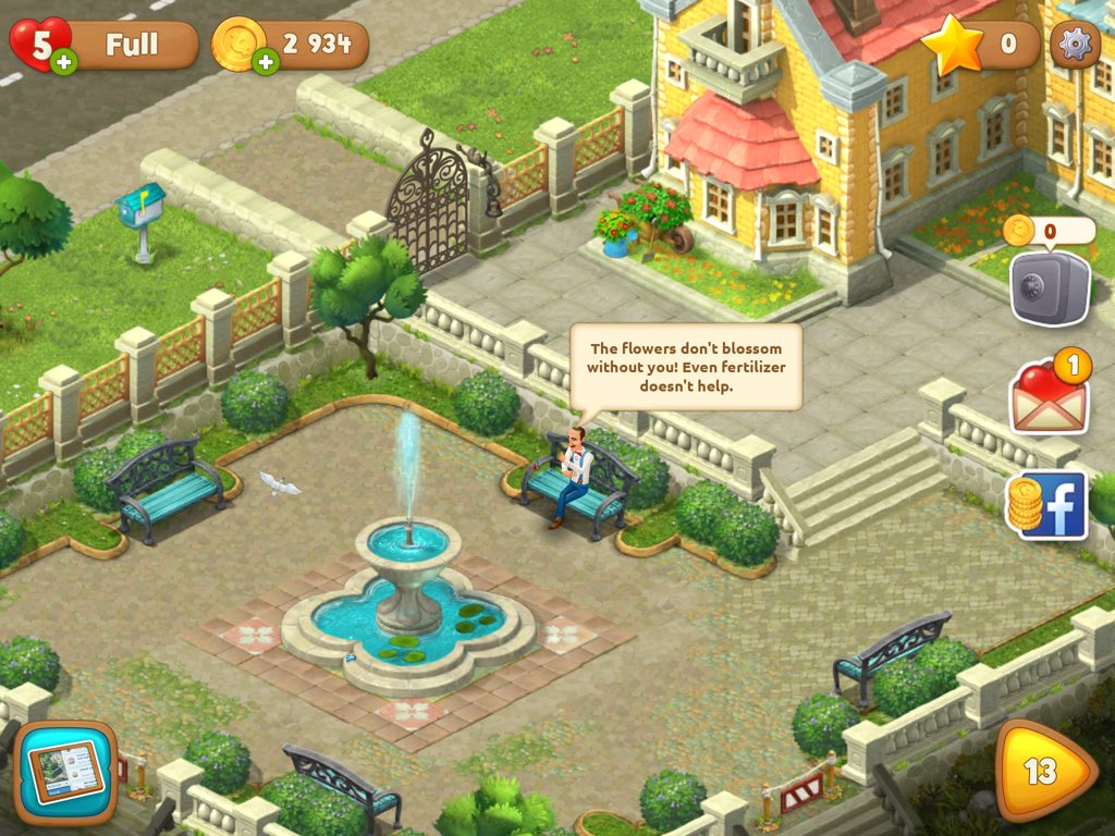 Gardenscapes карта всего готового