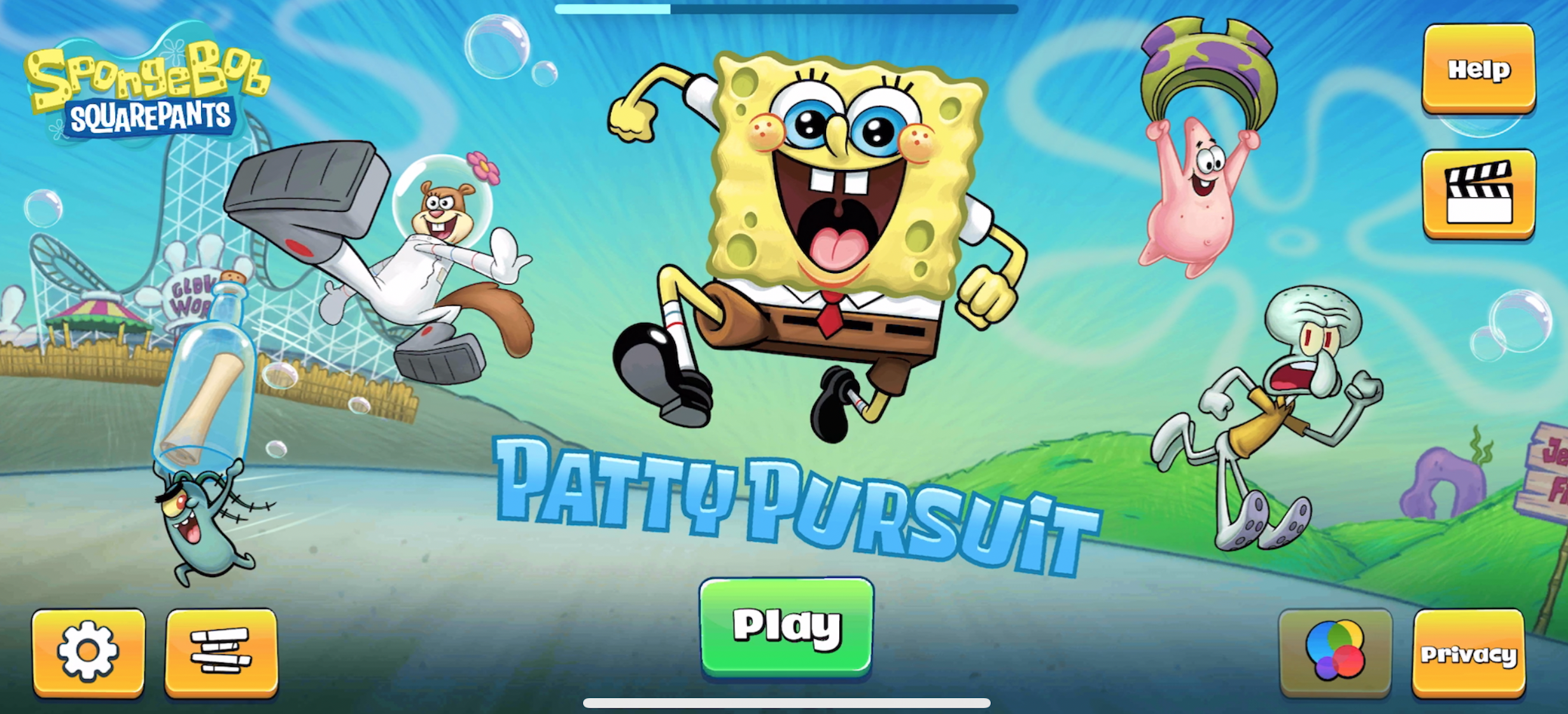 Игра губка боб формула. Спанч Боб гонки. Спанч Боб погоня за формулой. Игра Spongebob: Patty Pursuit. Губка Боб погоня за формулой Android.